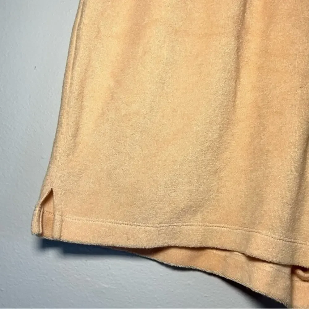 Reformation Jeans Terry Cloth Shorts Peach Elastic Waist Slit‎ - XLarge